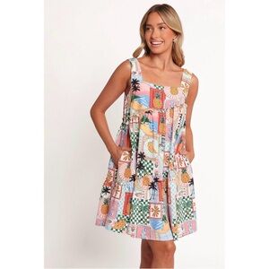 Petal and Pup Rafaela trapeze mini dress.